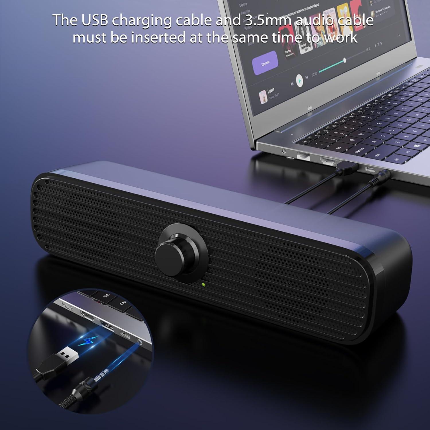 Altavoces Multimedia 1Mii ST-18 USB 3W para PC y Laptop