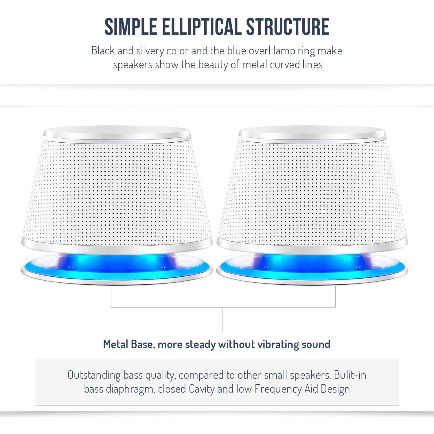 Altavoces Multimedia Sanyun SW102 5W x 2 Estéreo USB 3.5mm