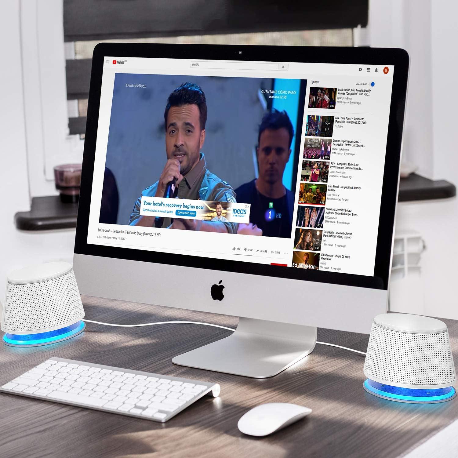 Altavoces Multimedia Sanyun SW102 5W x 2 Estéreo USB 3.5mm