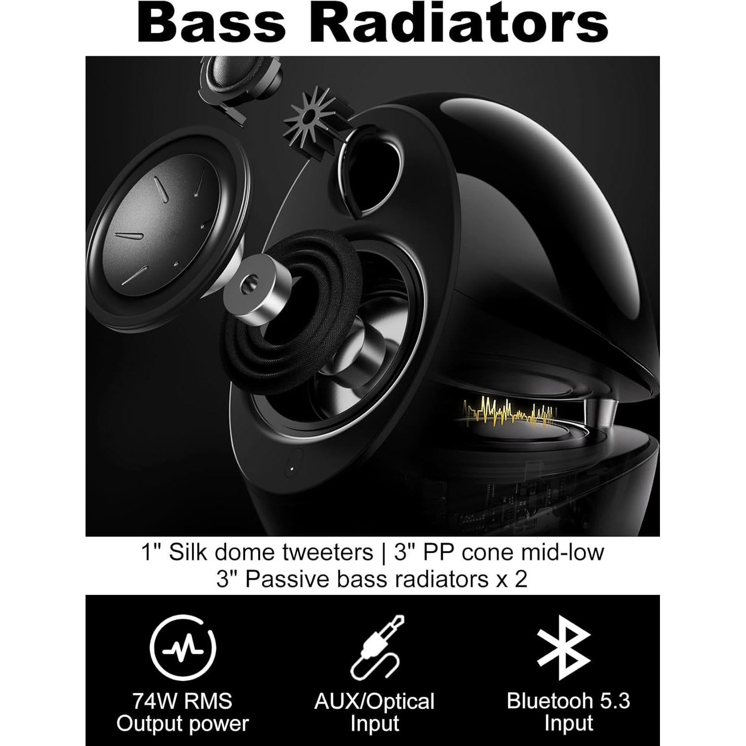 Altavoces Edifier e25HD 74W Bluetooth 5.3 Hi-Res 24bit/96kHz