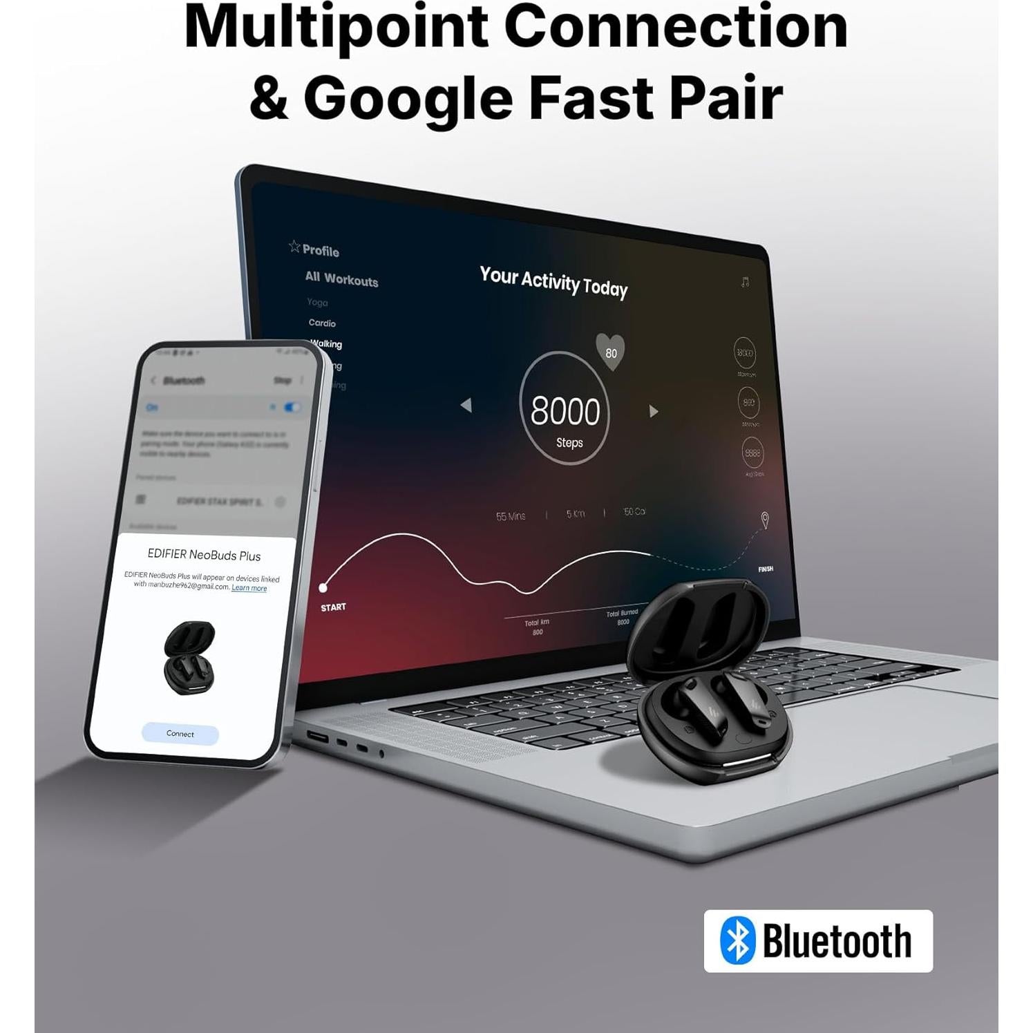 Auriculares Inalámbricos Edifier NeoBuds Plus - ANC - 47h