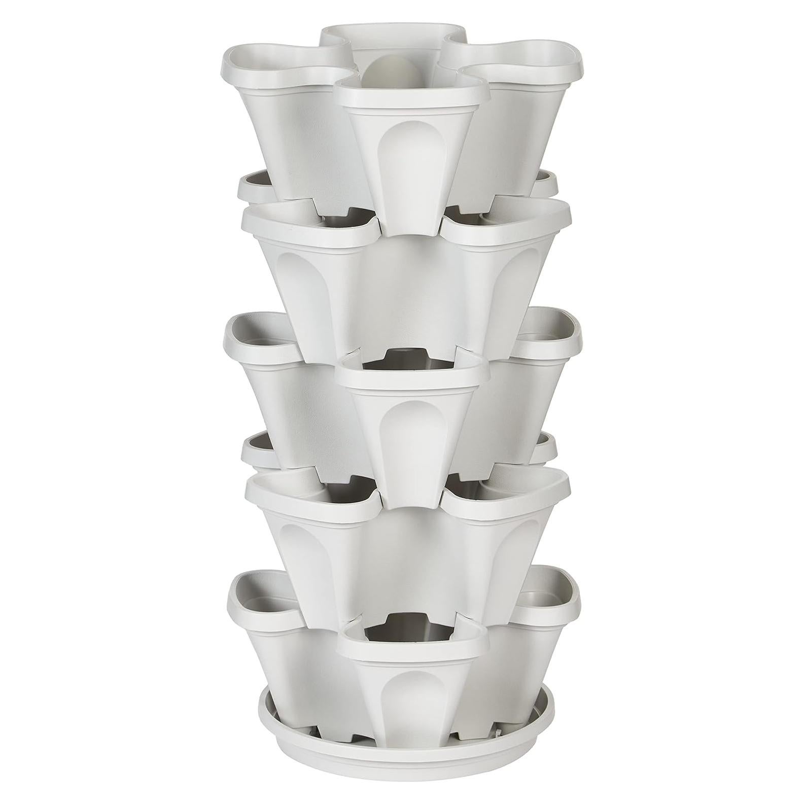 Macetero Vertical Apilable Mr. Stacky 5 Niveles 94.64L