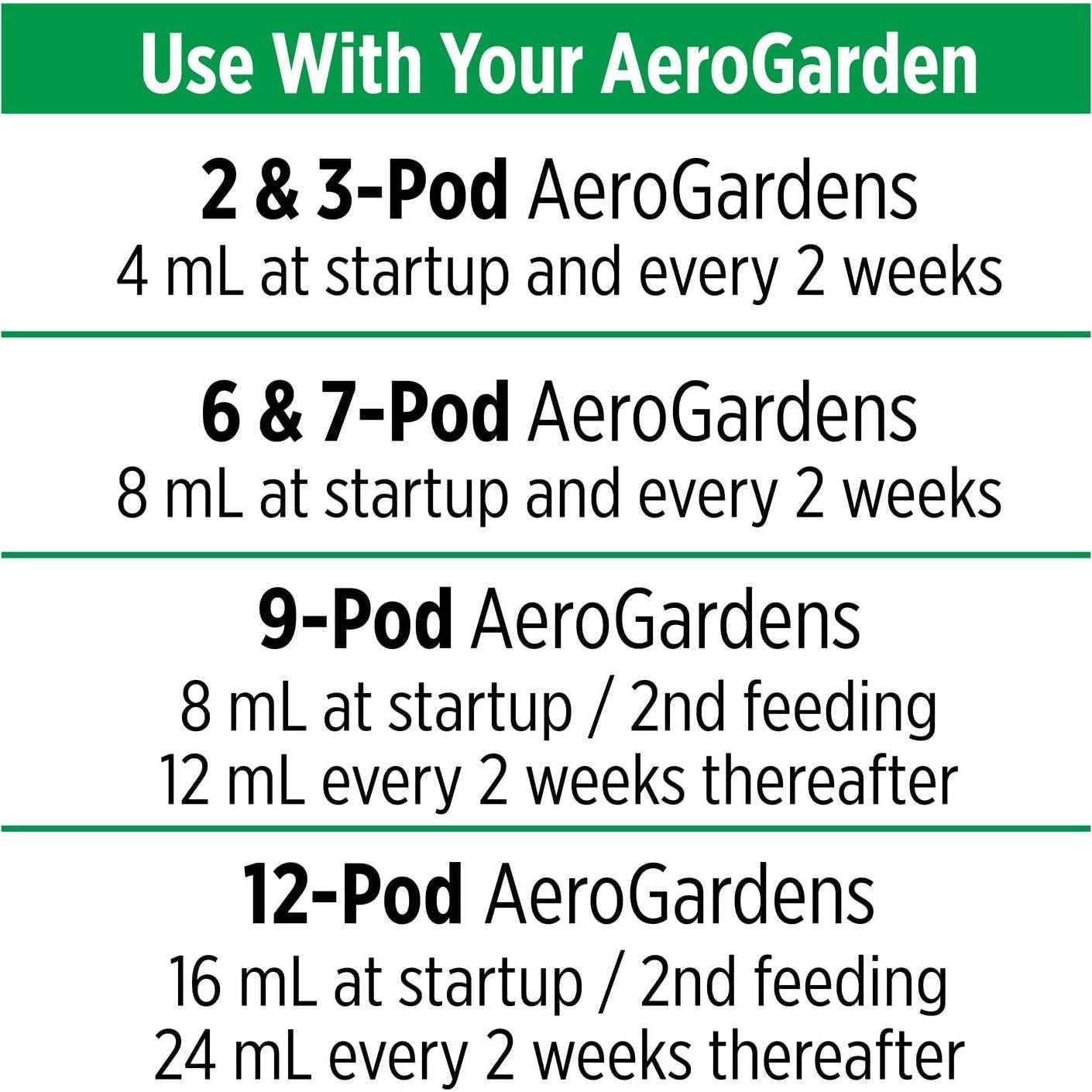 Nutrientes Líquidos AeroGarden 1L para Jardinería Hidropónica