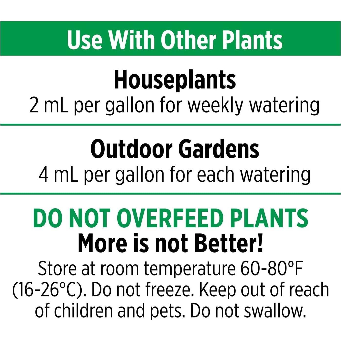 Nutrientes Líquidos AeroGarden 1L para Jardinería Hidropónica
