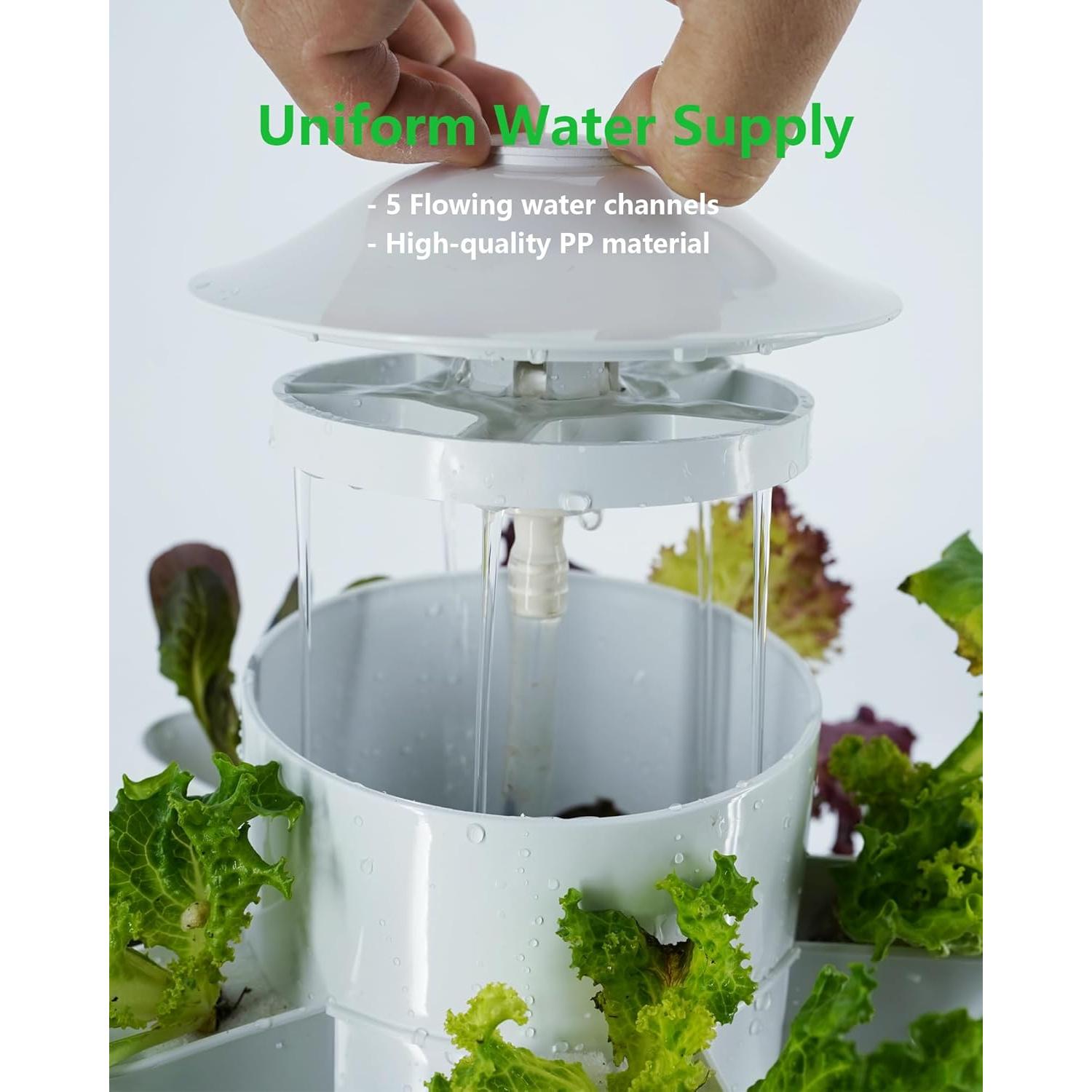 Sistema Hidropónico Vertical DPROOTS T6 para 30 Plantas