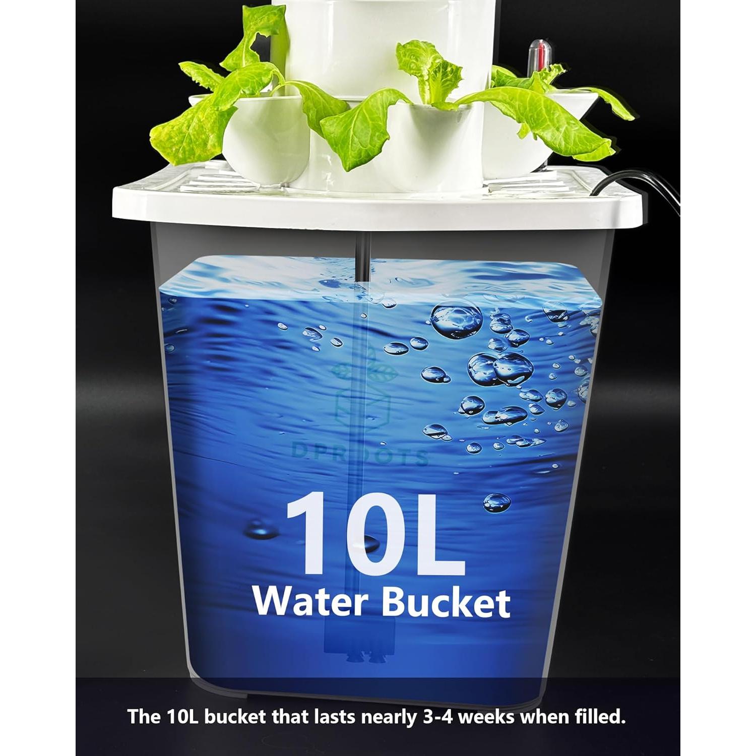 Sistema Hidropónico Vertical DPROOTS T6 para 30 Plantas