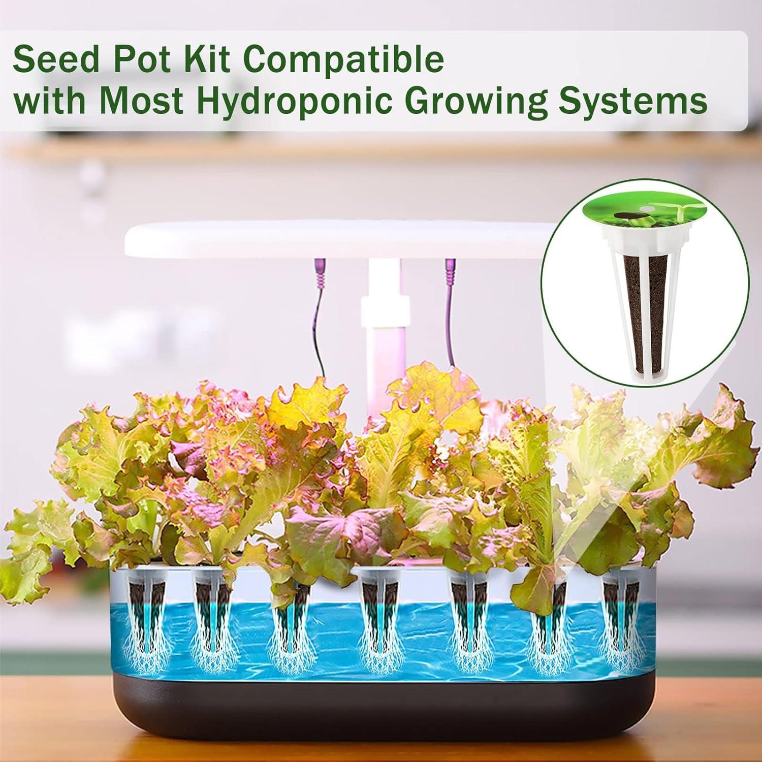 DECYOOL Garden Pods, 80pcs Hydroponic Pods Kit,Grow Anything Kit with 20 Grow Baskets,20 Grow Sponges, 20 Pod Labels,20 Grow Domes