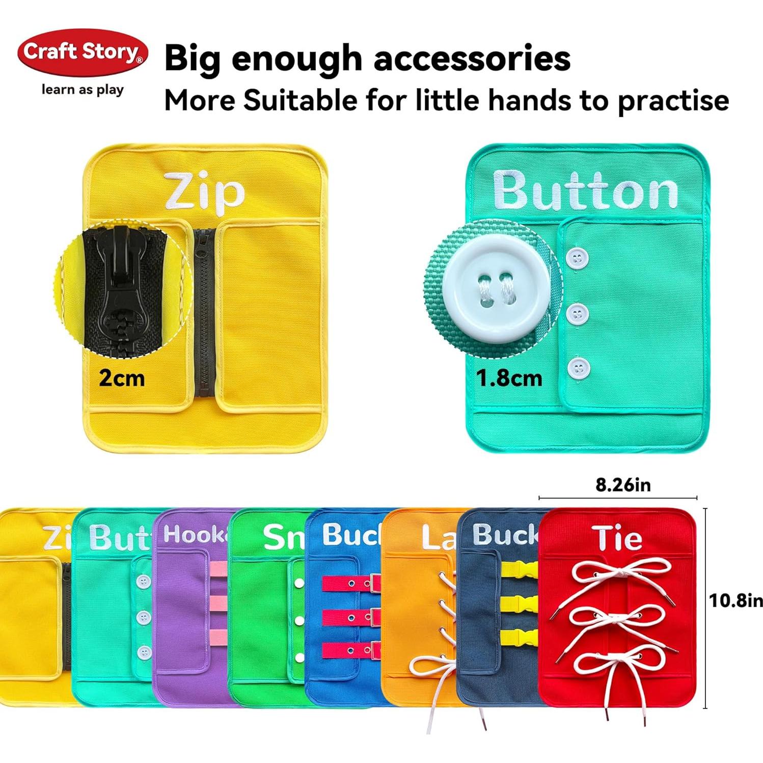 Tablero Ocupado Montessori Craftstory 27x21 cm Habilidades Motoras