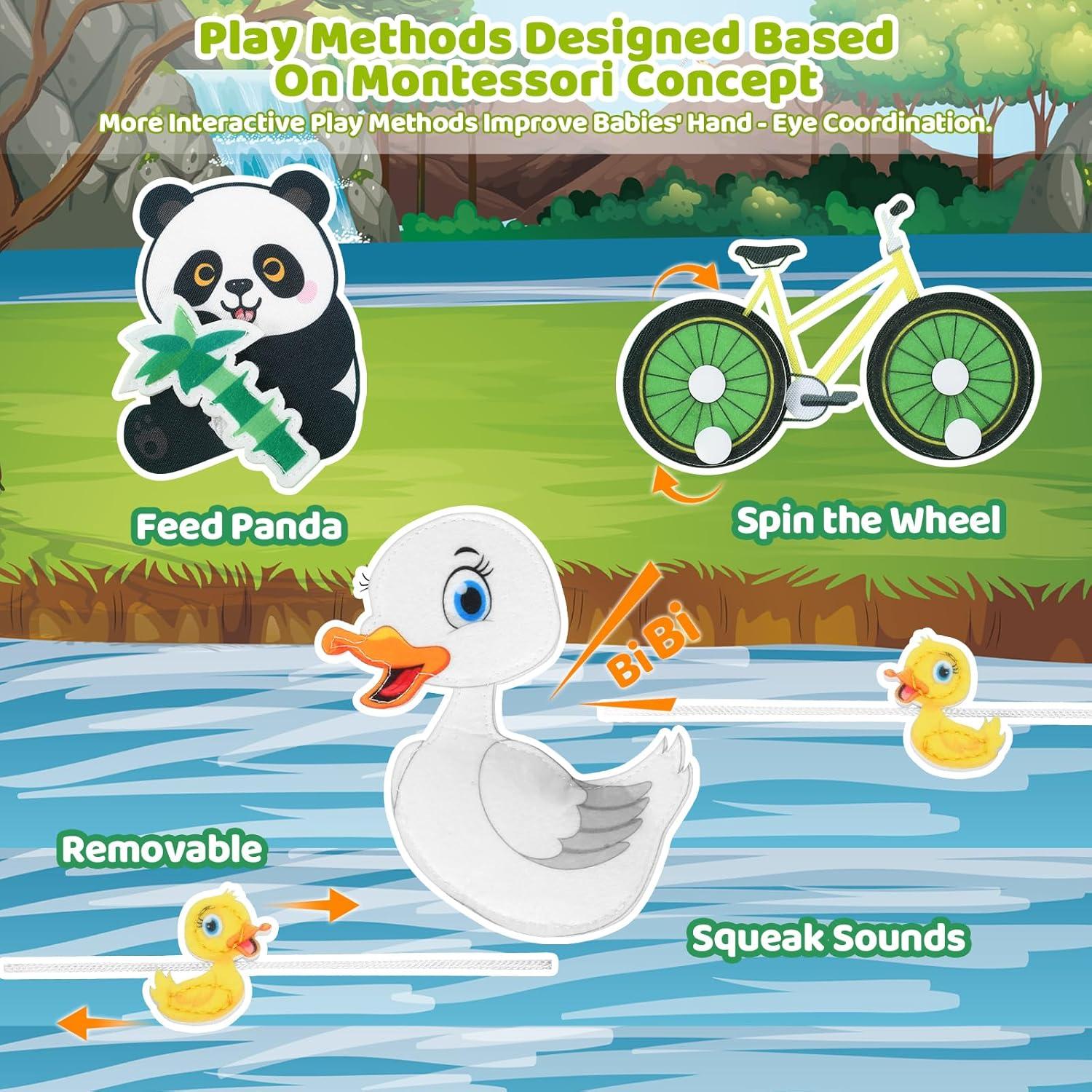 Libro Ocupado Montessori para Niños 1-3 Años - Flor Silenciosa