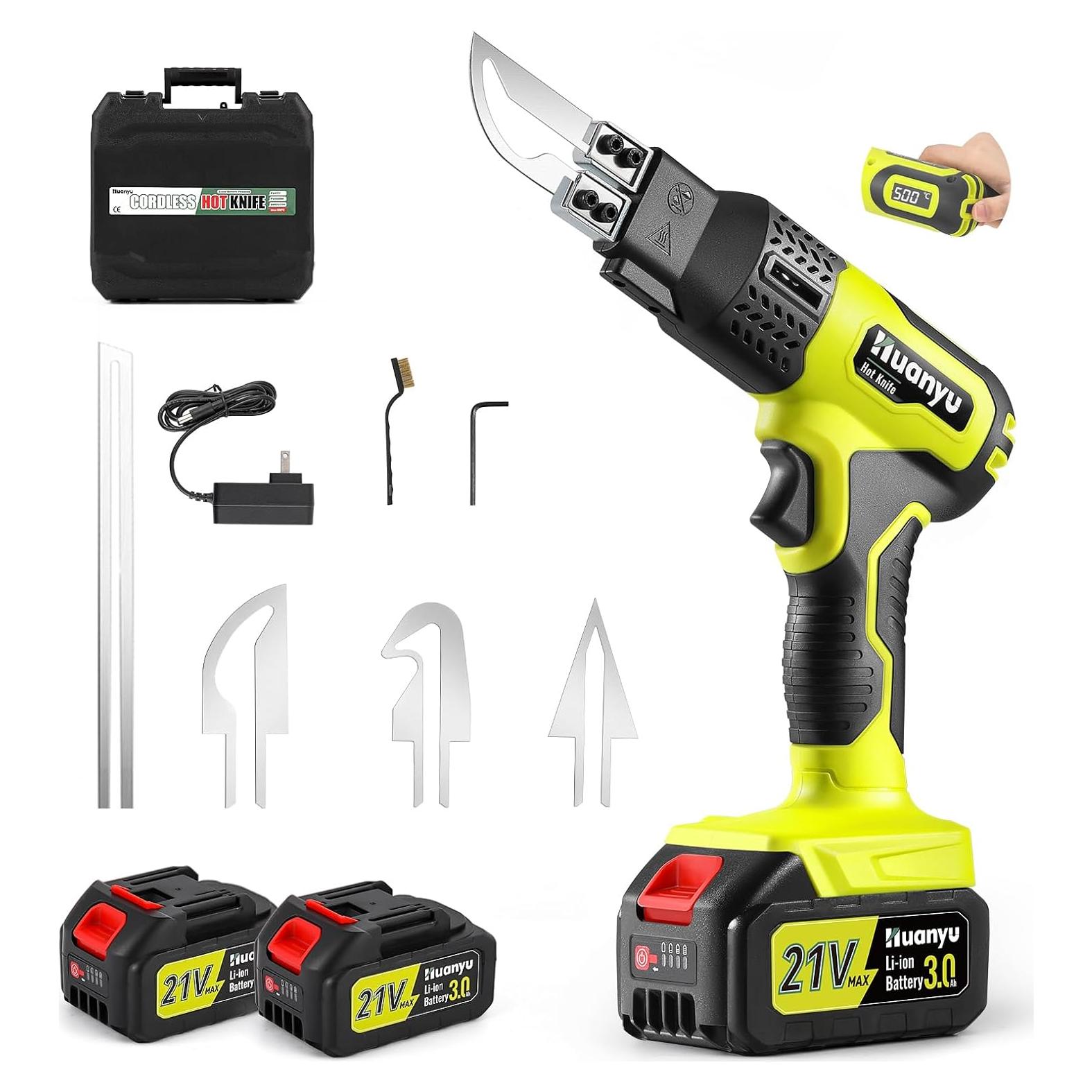 Cuchillo Caliente Inalámbrico Huanyu 100W con 4 Cuchillas