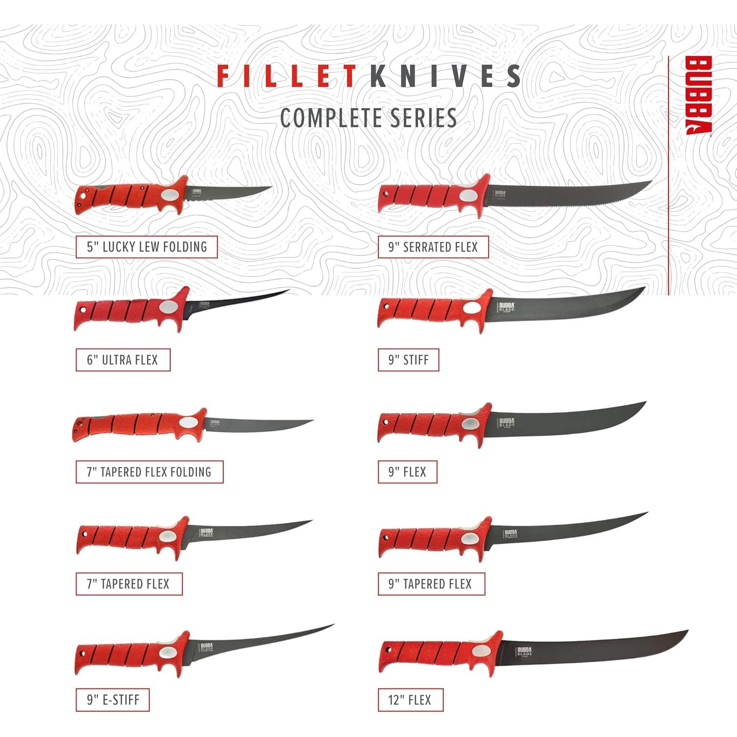 Cuchillo Plegable BUBBA Flex Tapered 17.8 cm Antideslizante