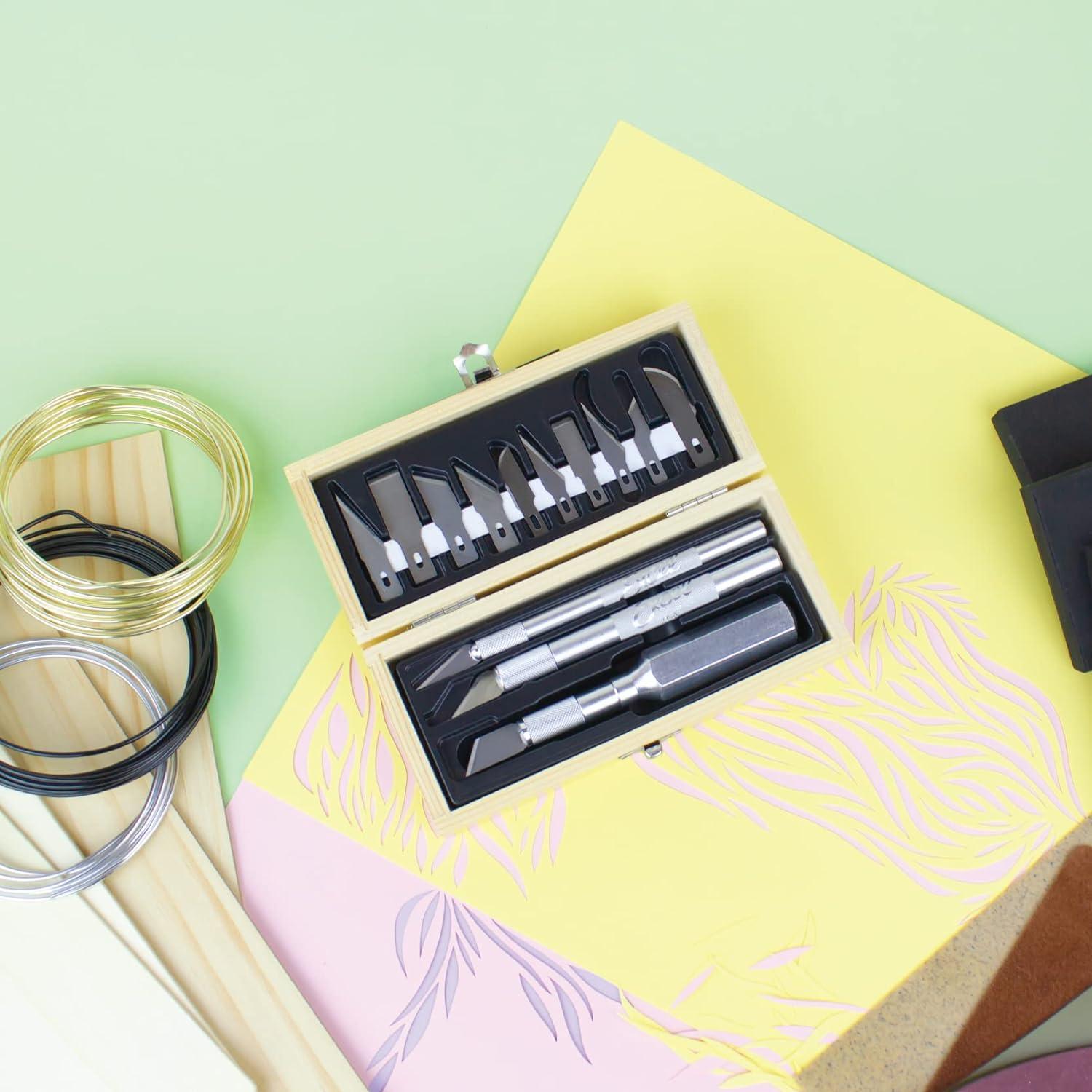 Juego de cuchillos de precisión Excel Blades 13 piezas con estuche