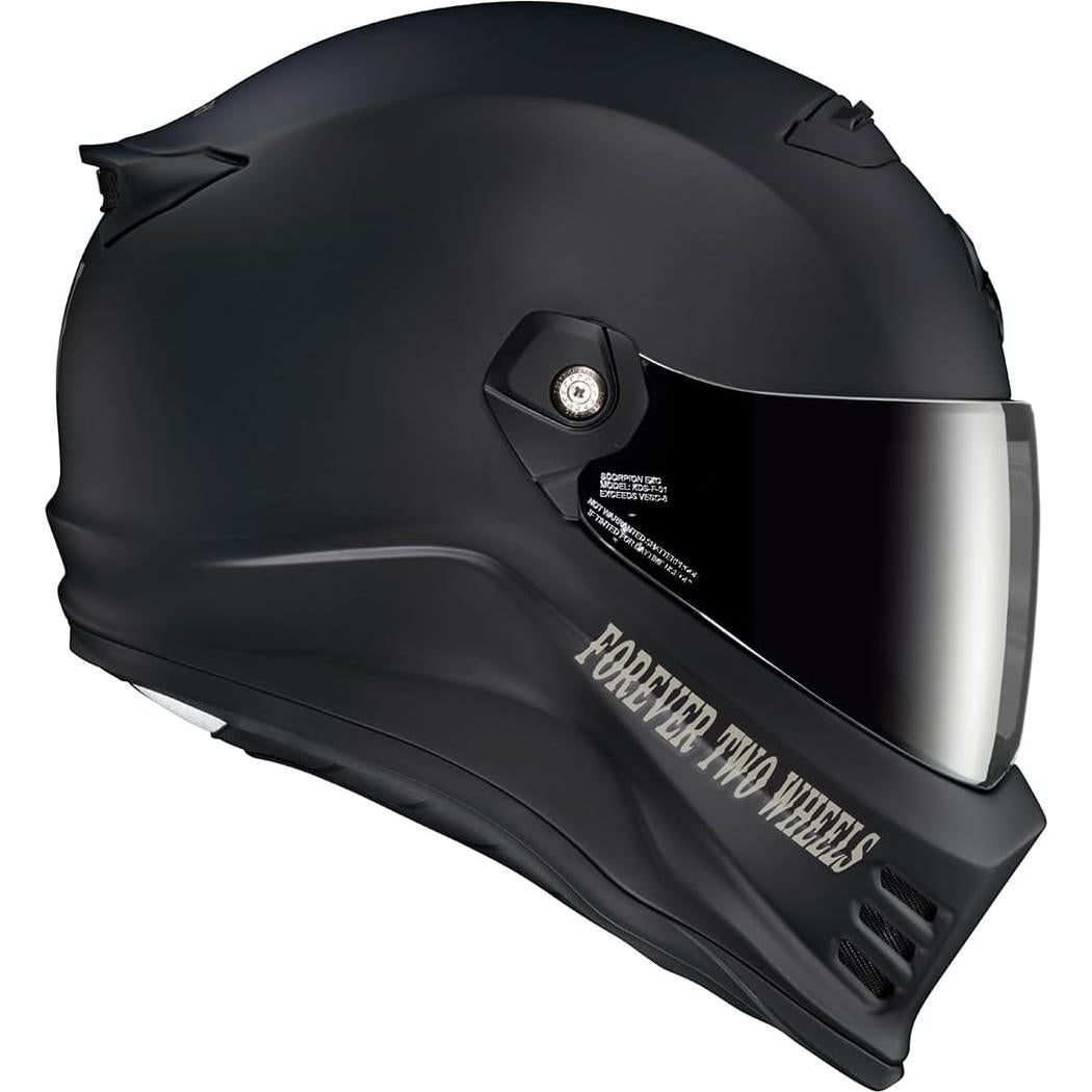 Casco Integral ScorpionEXO Covert FX Negro Mate Mediano
