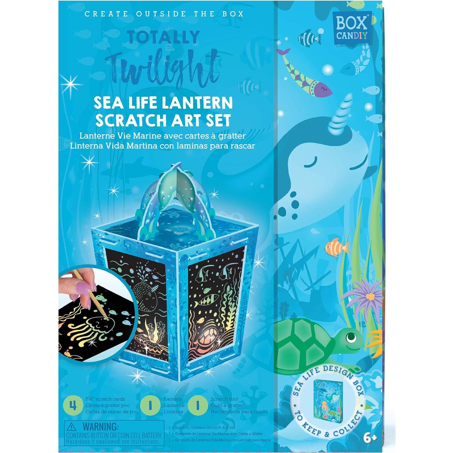 Totally Twilight Under The Sea Life Lantern Scratch Art Night Light Kit to Make and Enjoy