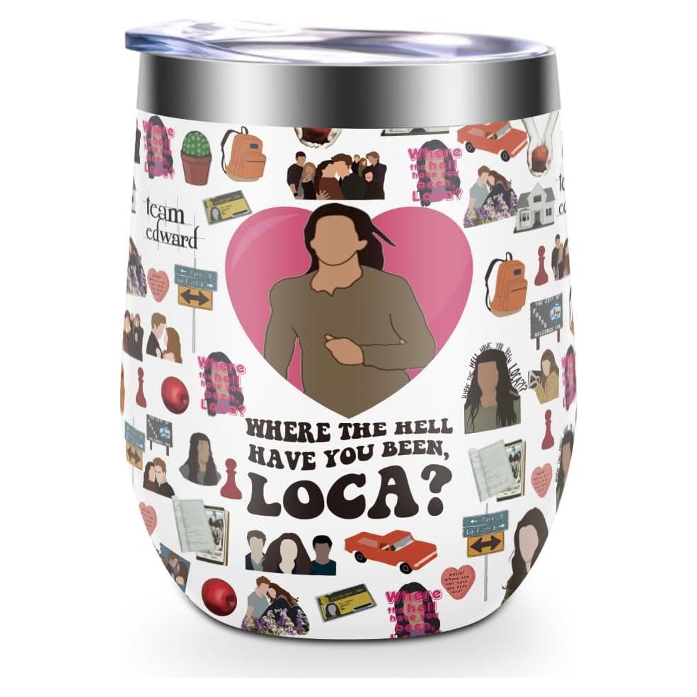 Vaso de Vino Aislado LONGXIN 355 ml Crepúsculo con Tapa