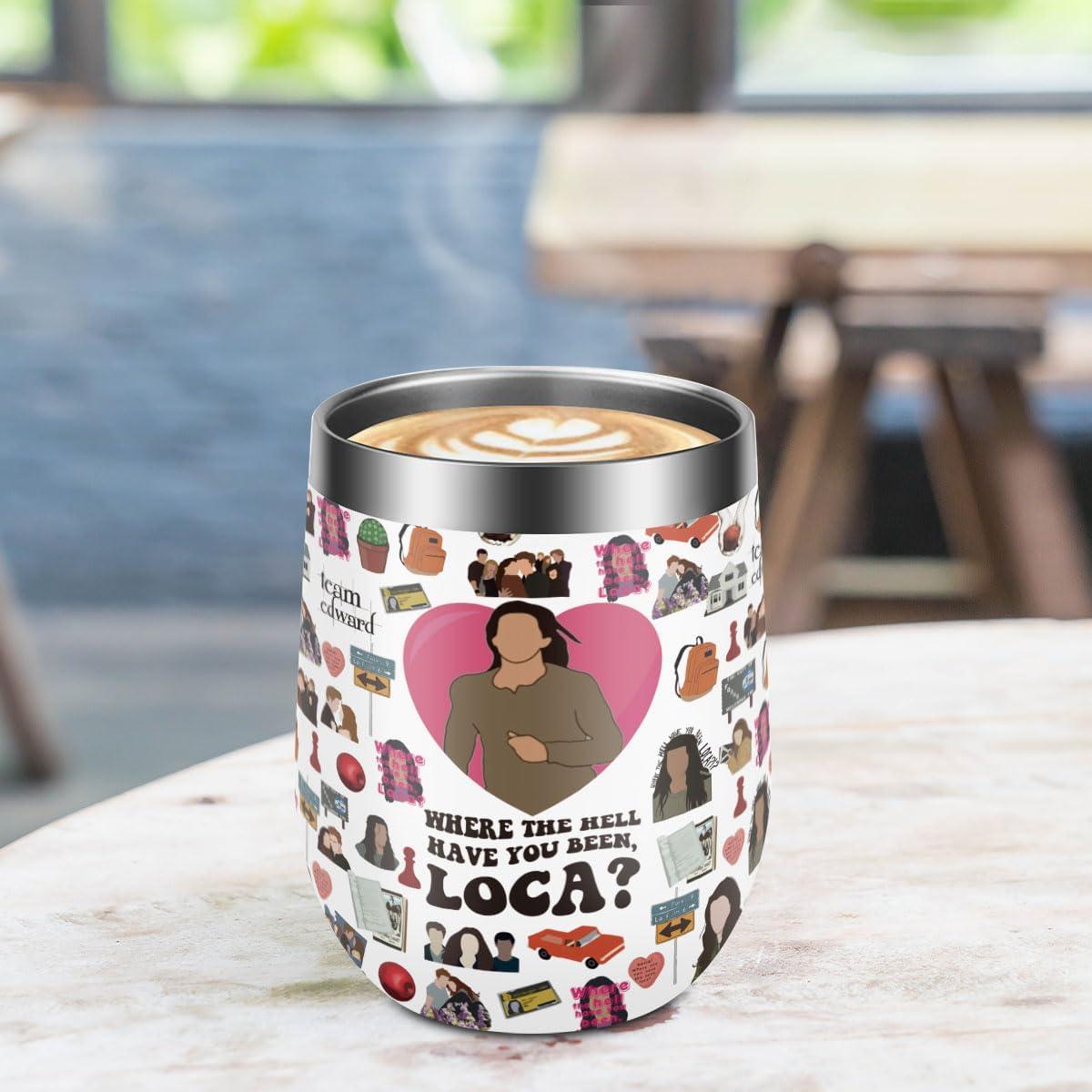 Vaso de Vino Aislado LONGXIN 355 ml Crepúsculo con Tapa