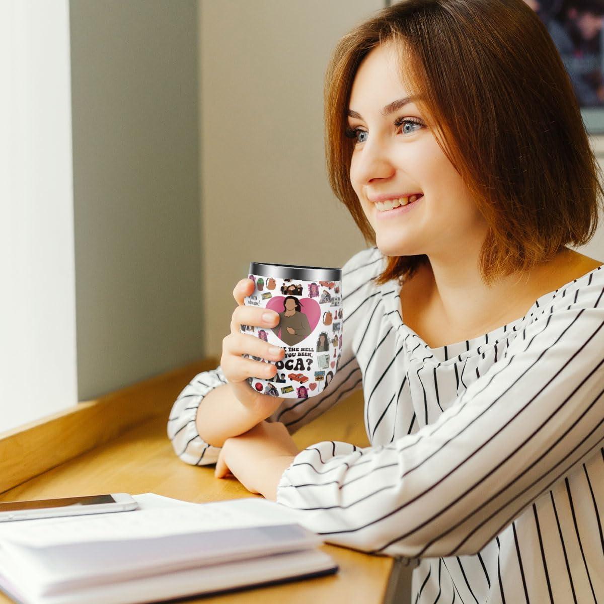 Vaso de Vino Aislado LONGXIN 355 ml Crepúsculo con Tapa