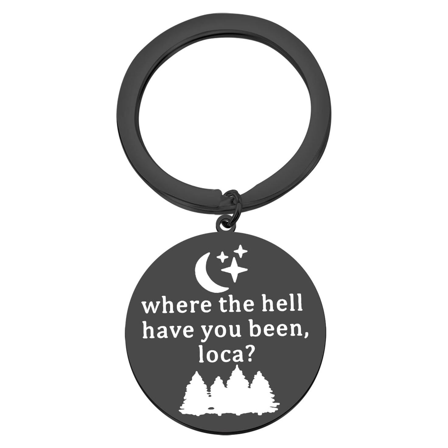 Llavero de Acero Inoxidable BLEOUK - Frase Grabada 30mm