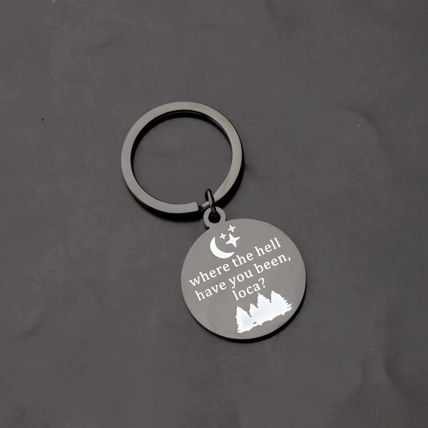 Llavero de Acero Inoxidable BLEOUK - Frase Grabada 30mm