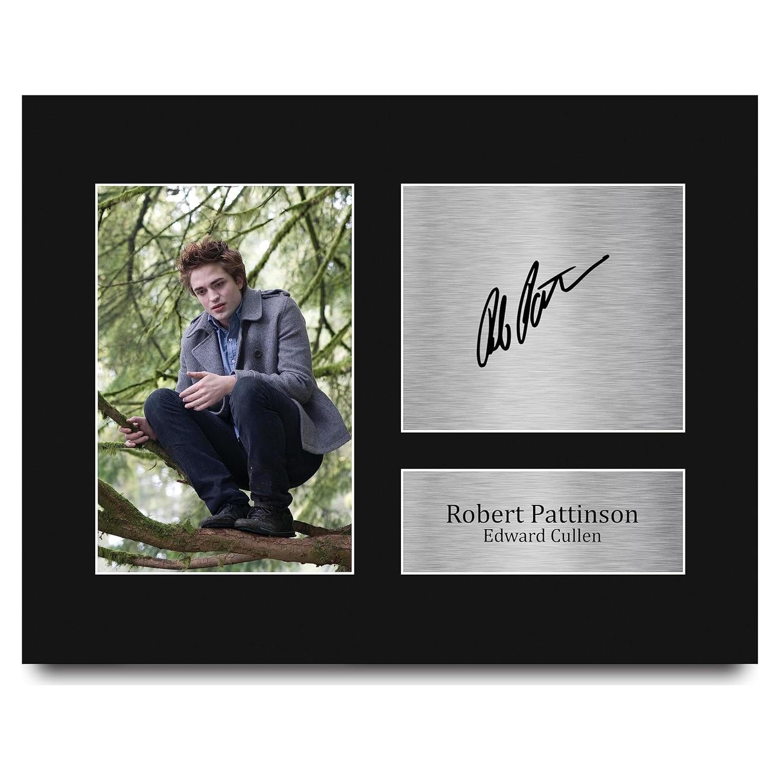 Foto Autografiada Robert Pattinson Crepúsculo 27.99x23.06cm