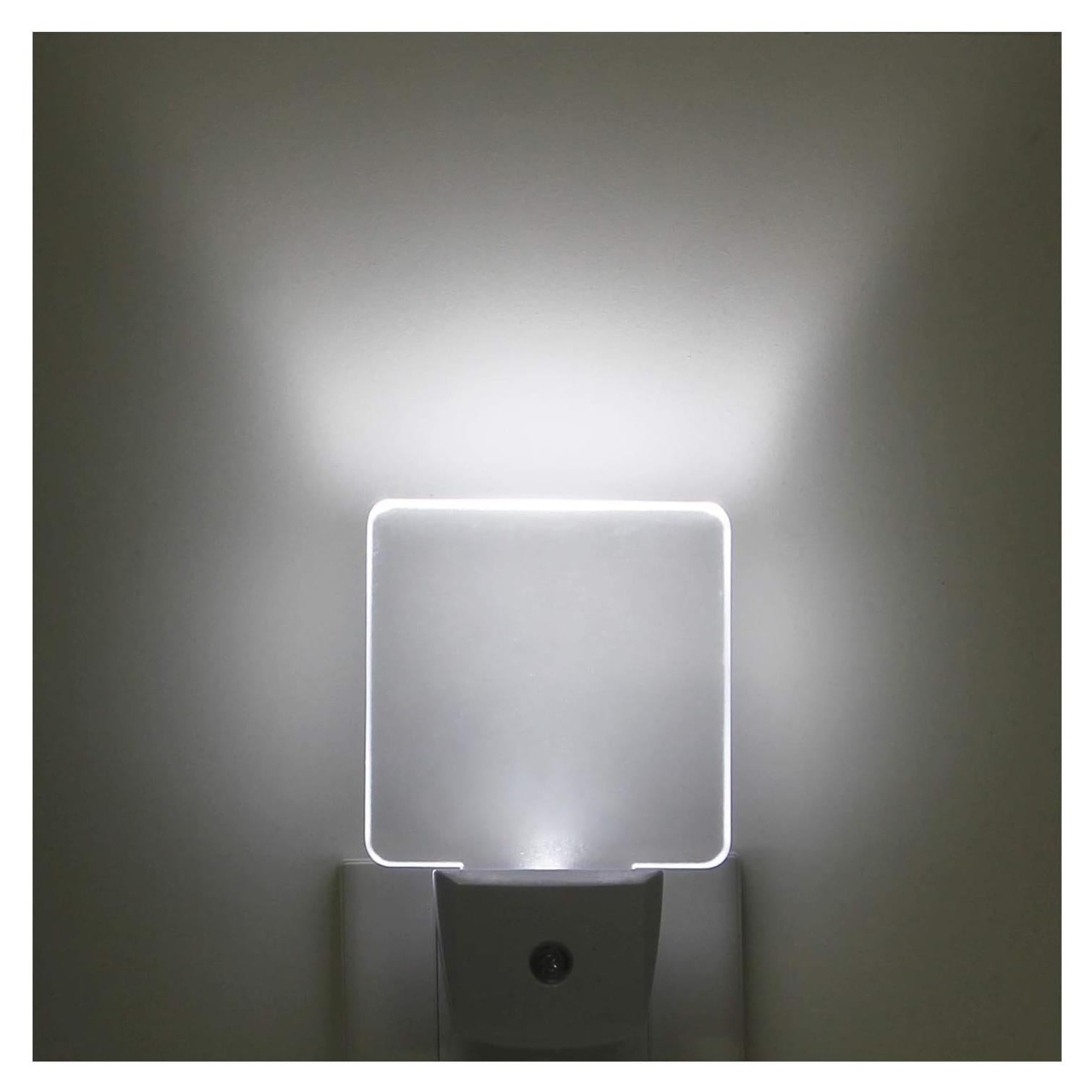 Paquete de 2 luces nocturnas LED 0.5W con sensor blanco frío