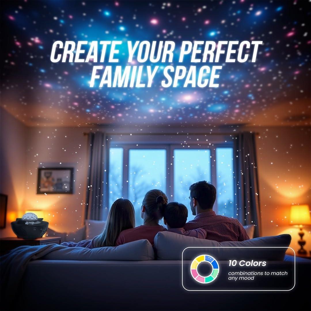 Proyector de Estrellas LED McNick BL-XK01 con Altavoz y USB