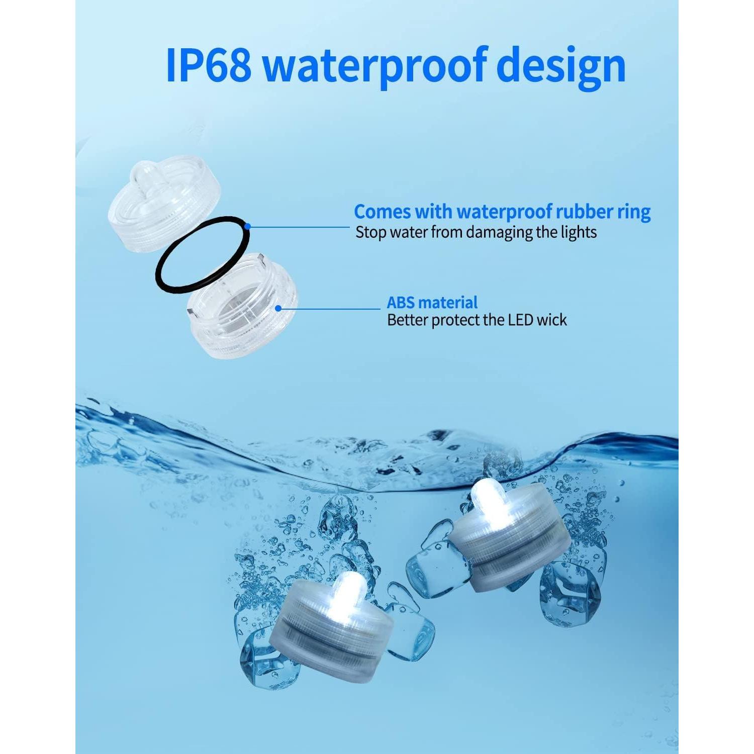 Luces LED Sumergibles SHYMERY Blancas - Paquete de 24