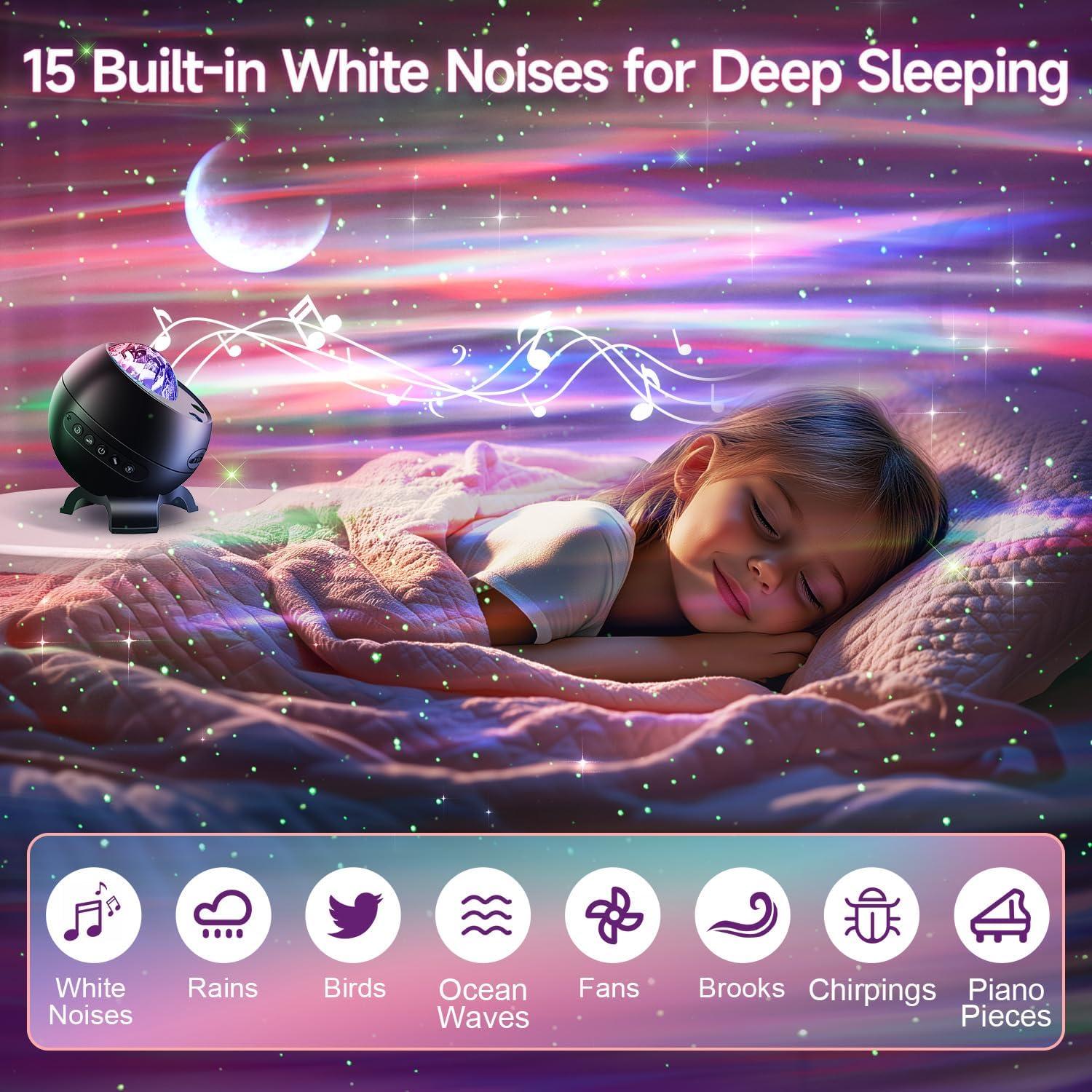 Proyector de Estrellas Luz Galáctica TK.CO. WH-E12A 21 Colores