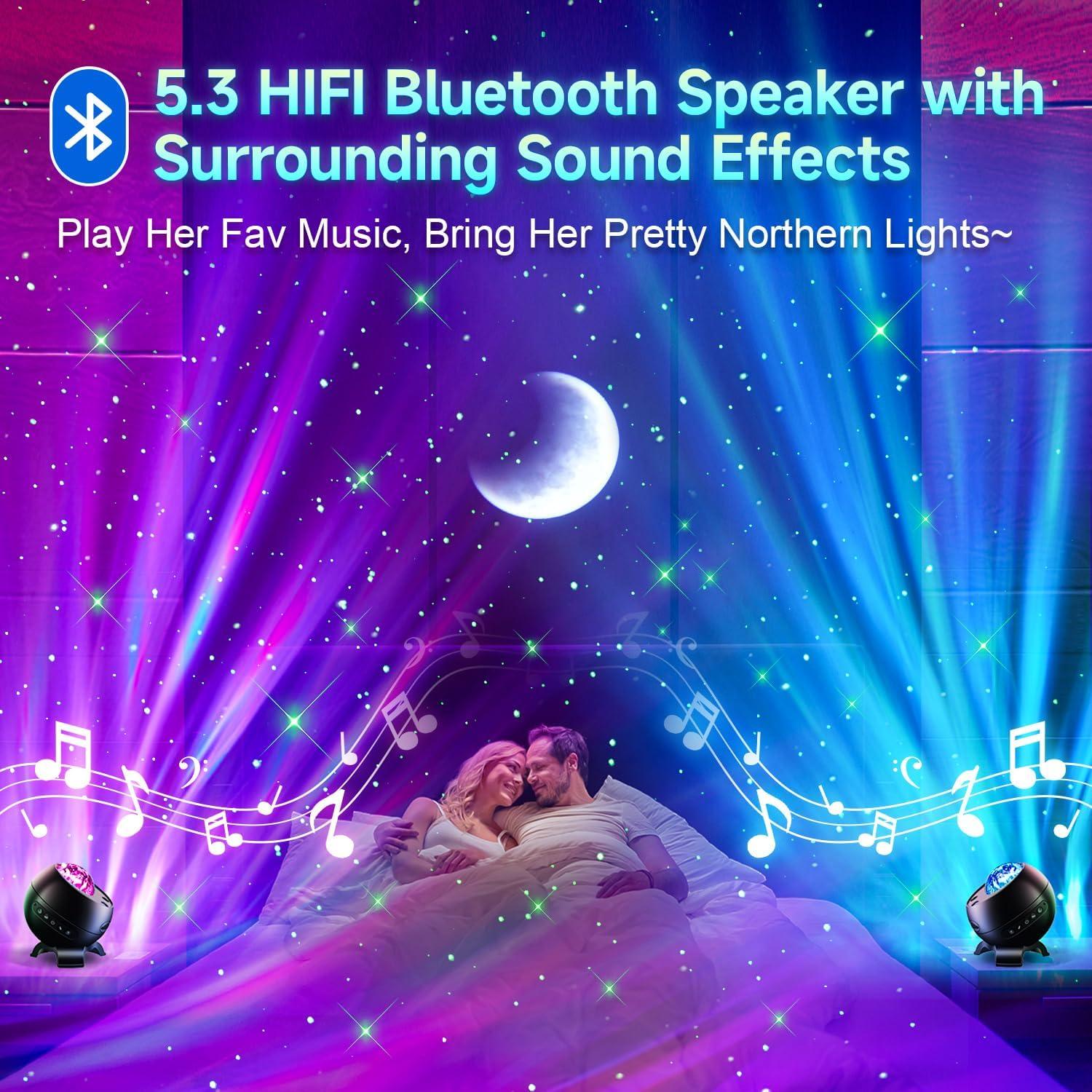 Proyector de Estrellas Luz Galáctica TK.CO. WH-E12A 21 Colores