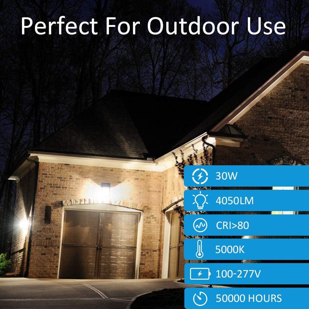 Luz de Pared LED SZGMJIA 30W 4050lm IP65 Crepúsculo a Amanecer