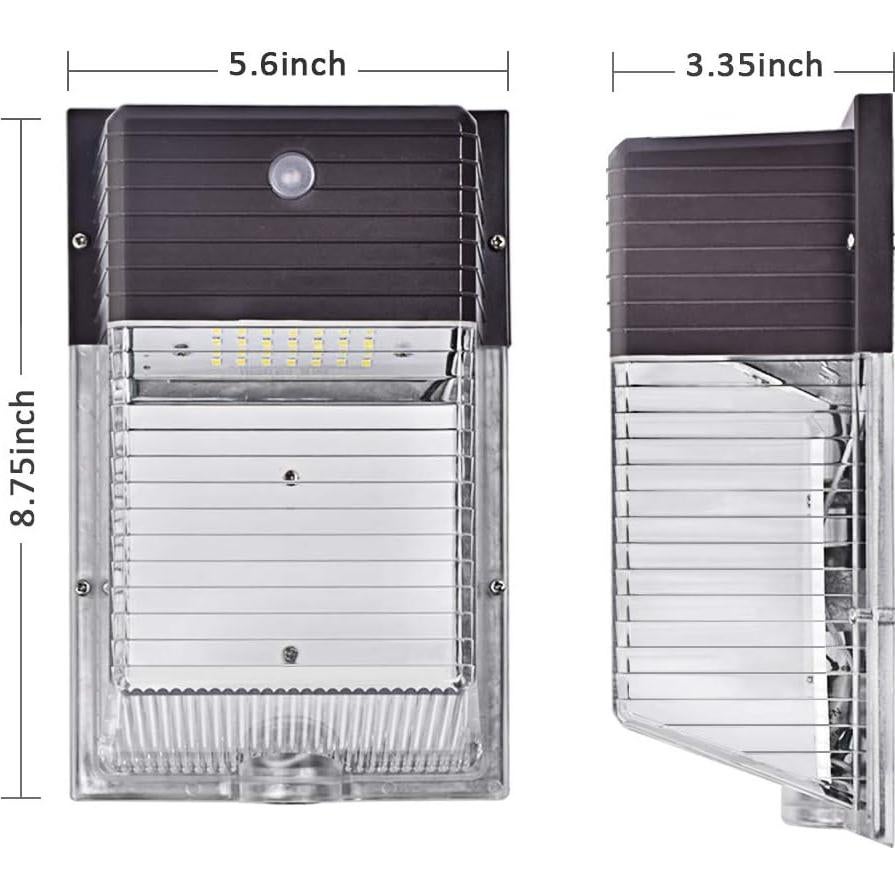 Luz de Pared LED SZGMJIA 30W 4050lm IP65 Crepúsculo a Amanecer
