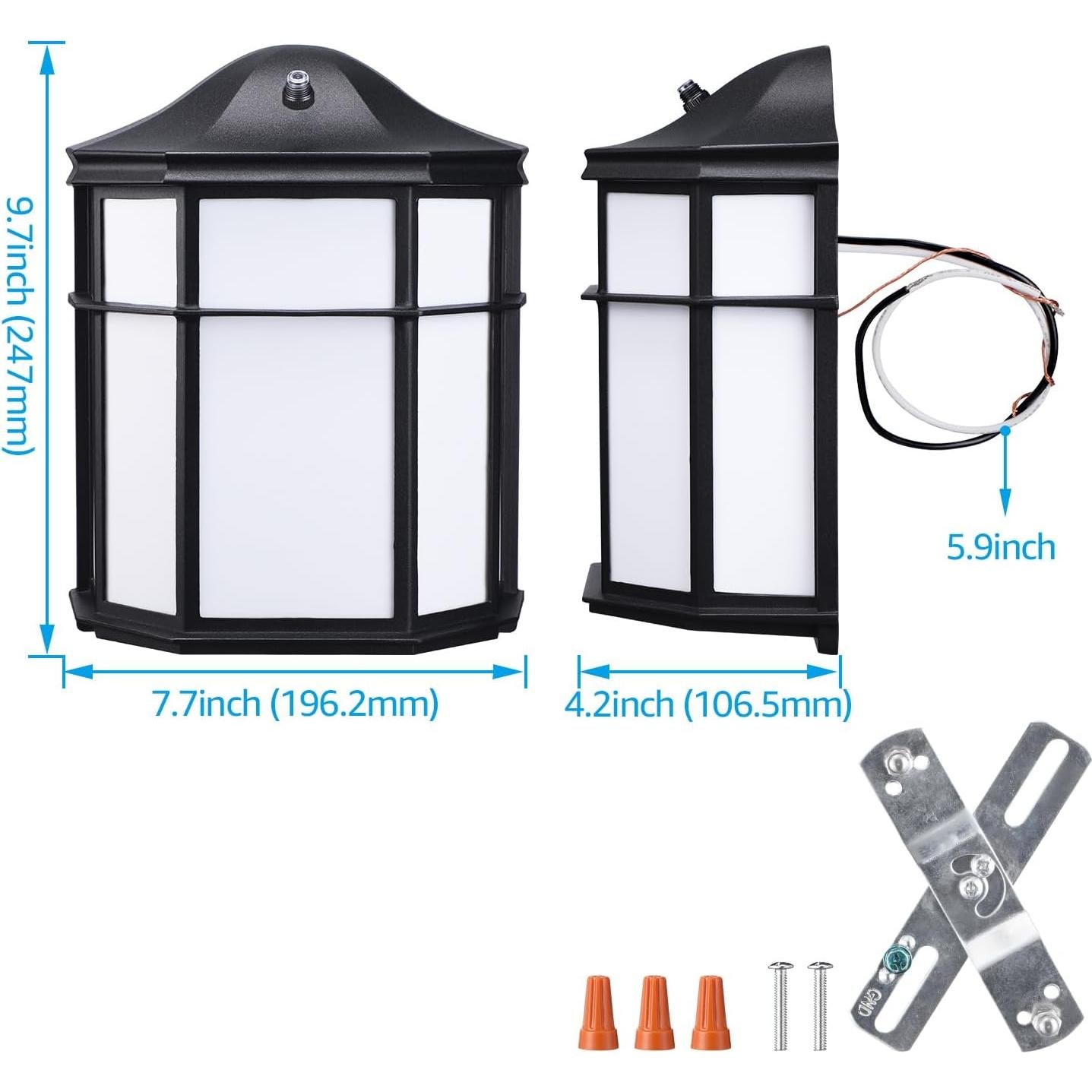 Aplique LED Exterior LEONLITE 15W 3CCT Sensor Luz Automática