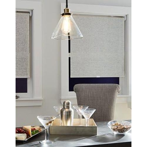 Cortina enrollable sin cordón Curtainworks 119.4x162.6 cm Gris