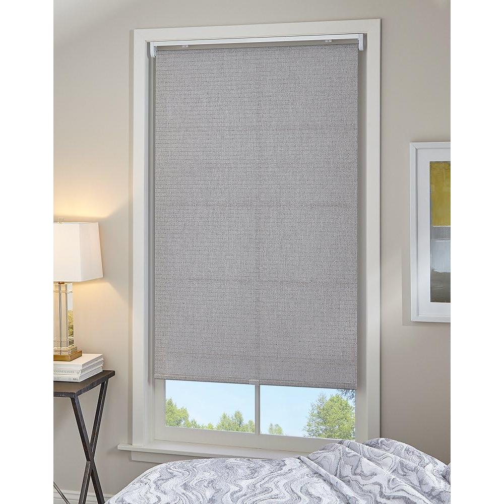 Cortina enrollable sin cordón Curtainworks 119.4x162.6 cm Gris