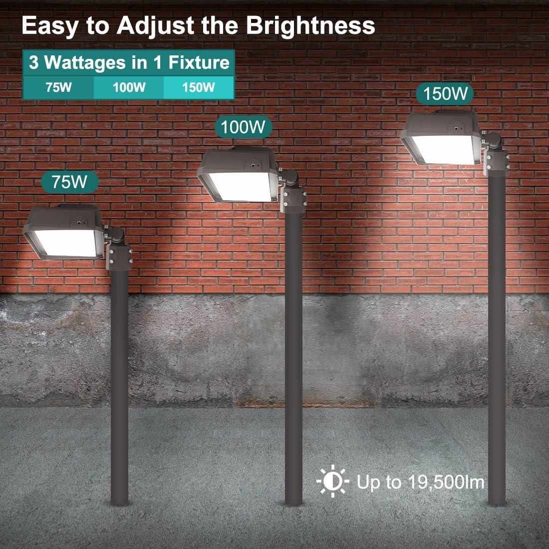 Luz de Inundación LED 150W Kadision con Fotocélula IP65