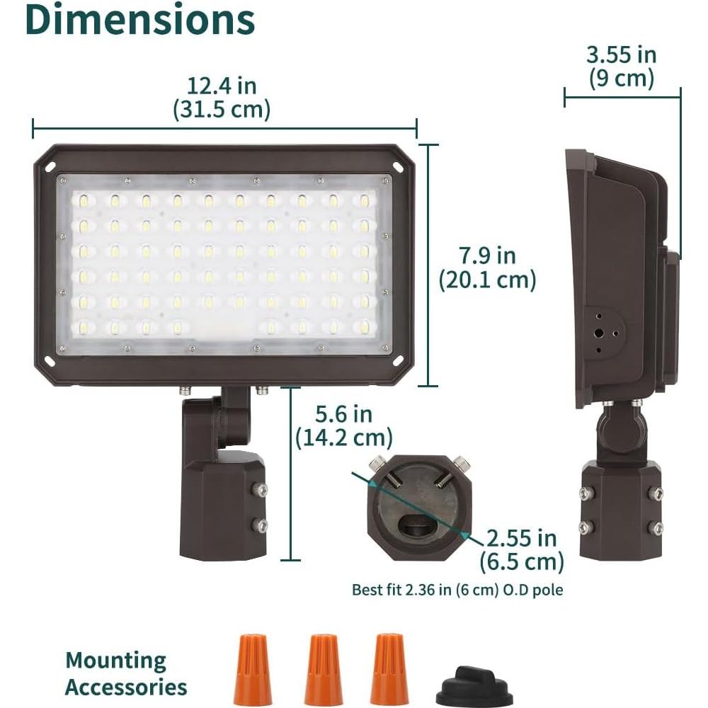Luz de Inundación LED 150W Kadision con Fotocélula IP65