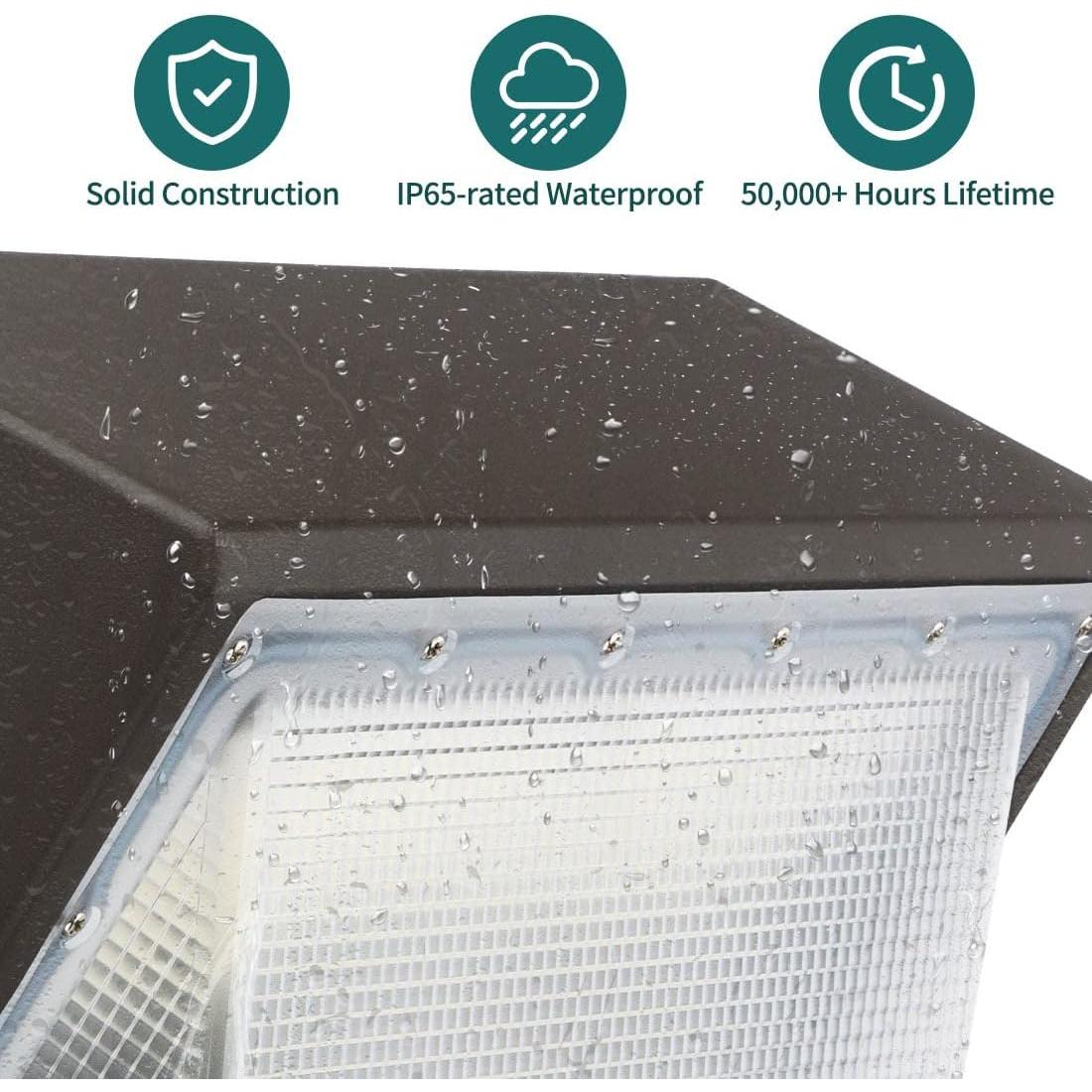 Lámpara de Pared LED Kadision 60W 7800lm IP65 Fotocélula