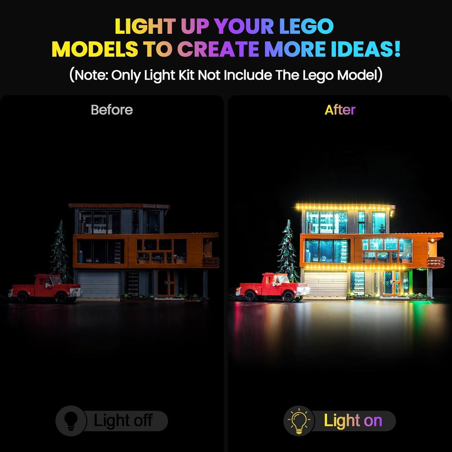 Kit de Luz LED Hilighting para Lego Casa Cullen - Fácil Instalación