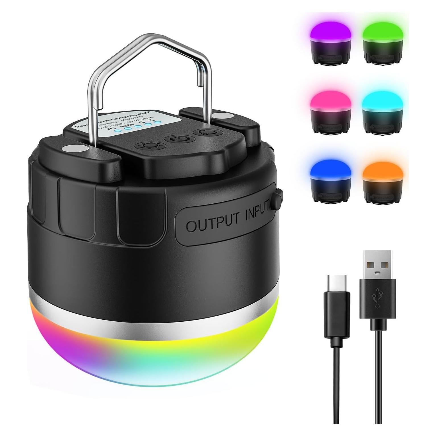 Linterna de Camping LED Zocelight 1000LM RGB Impermeable