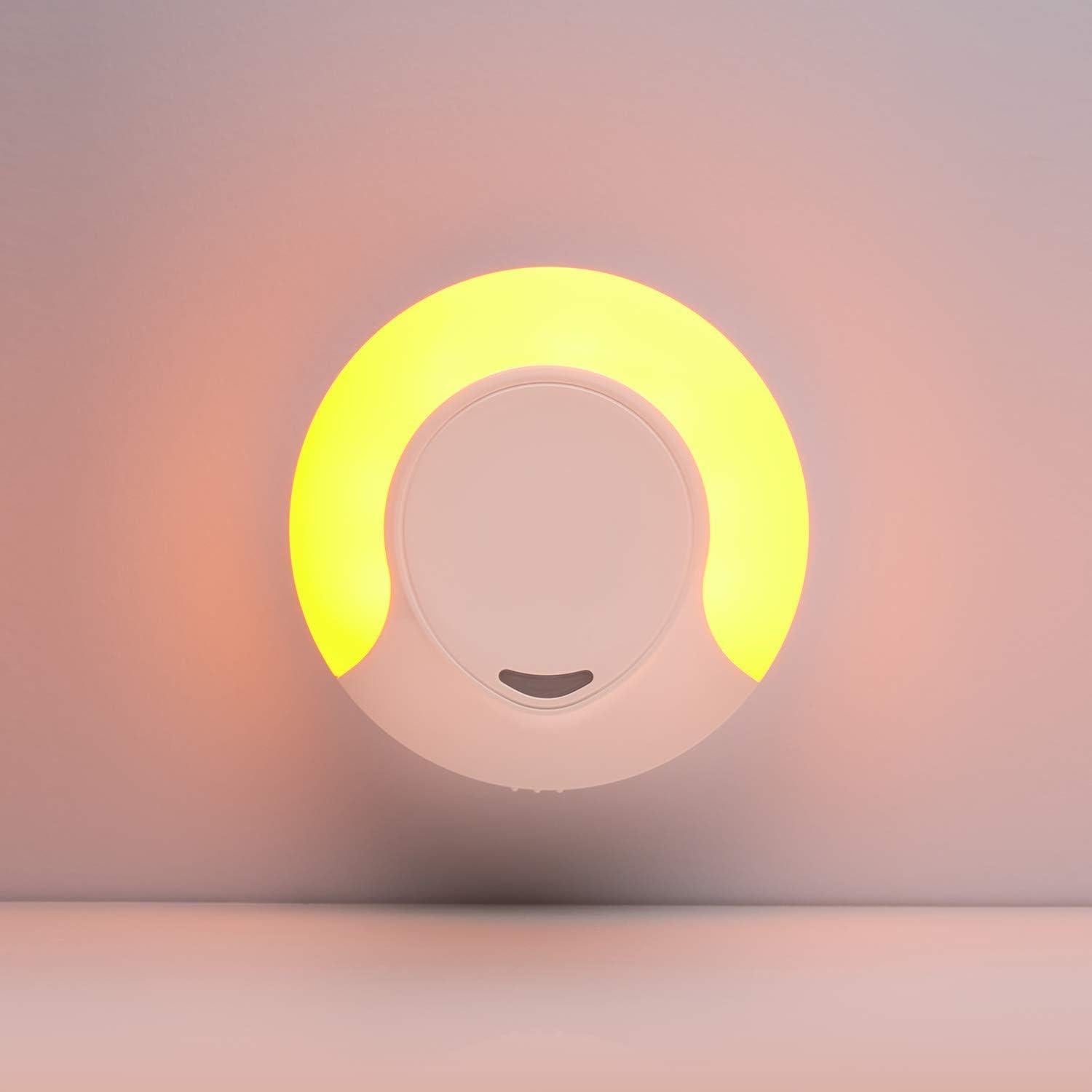 Luz Nocturna LED Ámbar Emagine A con Sensor Automático - 2 Unidades