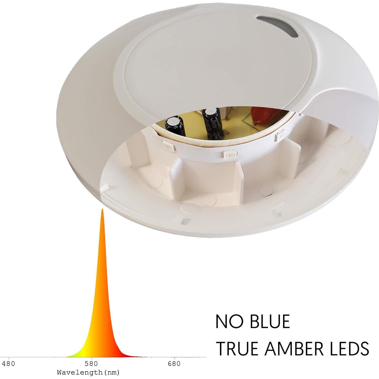 Luz Nocturna LED Ámbar Emagine A con Sensor Automático - 2 Unidades