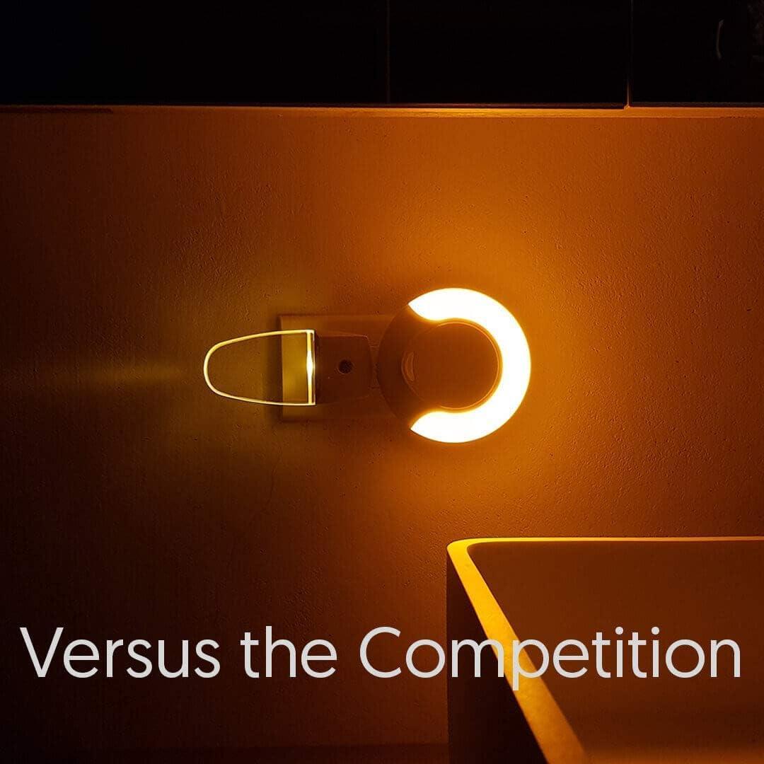 Luz Nocturna LED Ámbar Emagine A con Sensor Automático - 2 Unidades