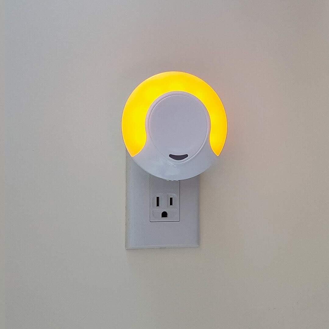 Luz Nocturna LED Ámbar Emagine A con Sensor Automático - 2 Unidades