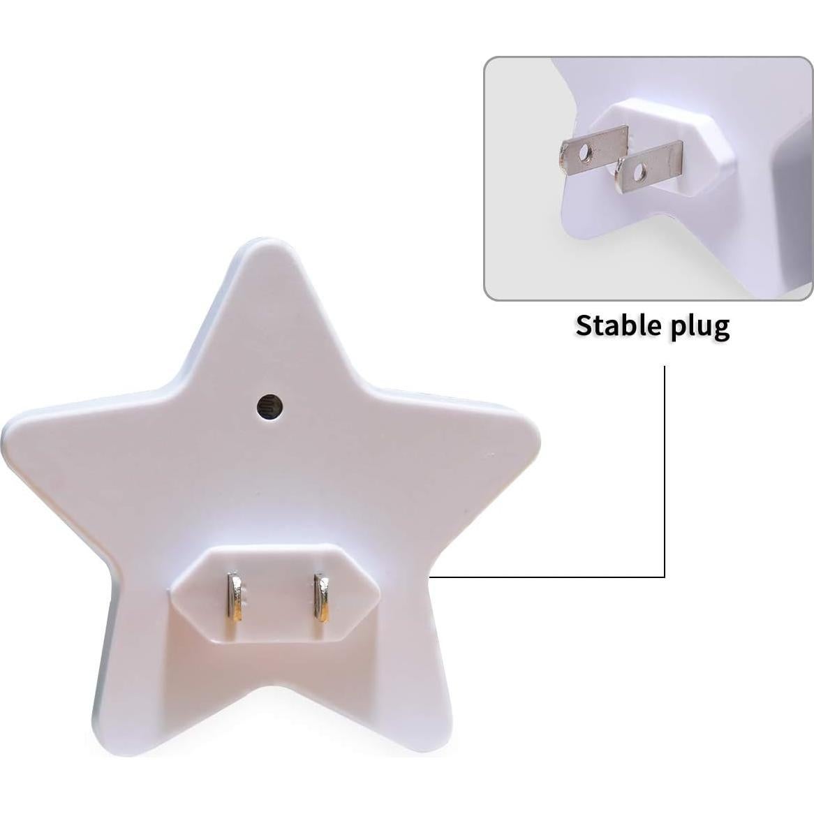 Luz Nocturna LED Bolaz Estrella con Sensor de Crepúsculo 8cm