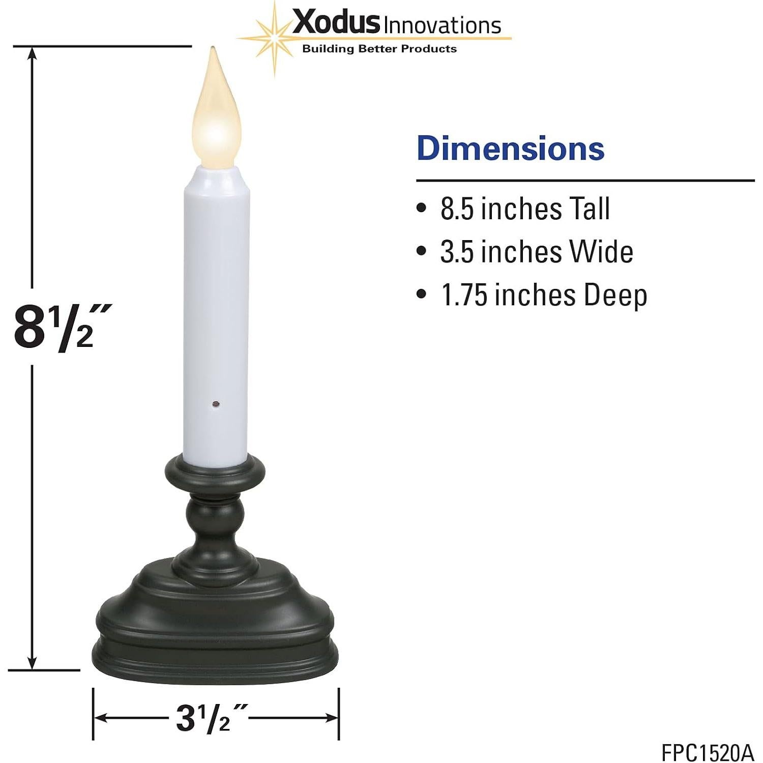 Vela de Ventana LED Xodus con Sensor Crepúsculo 21.6cm