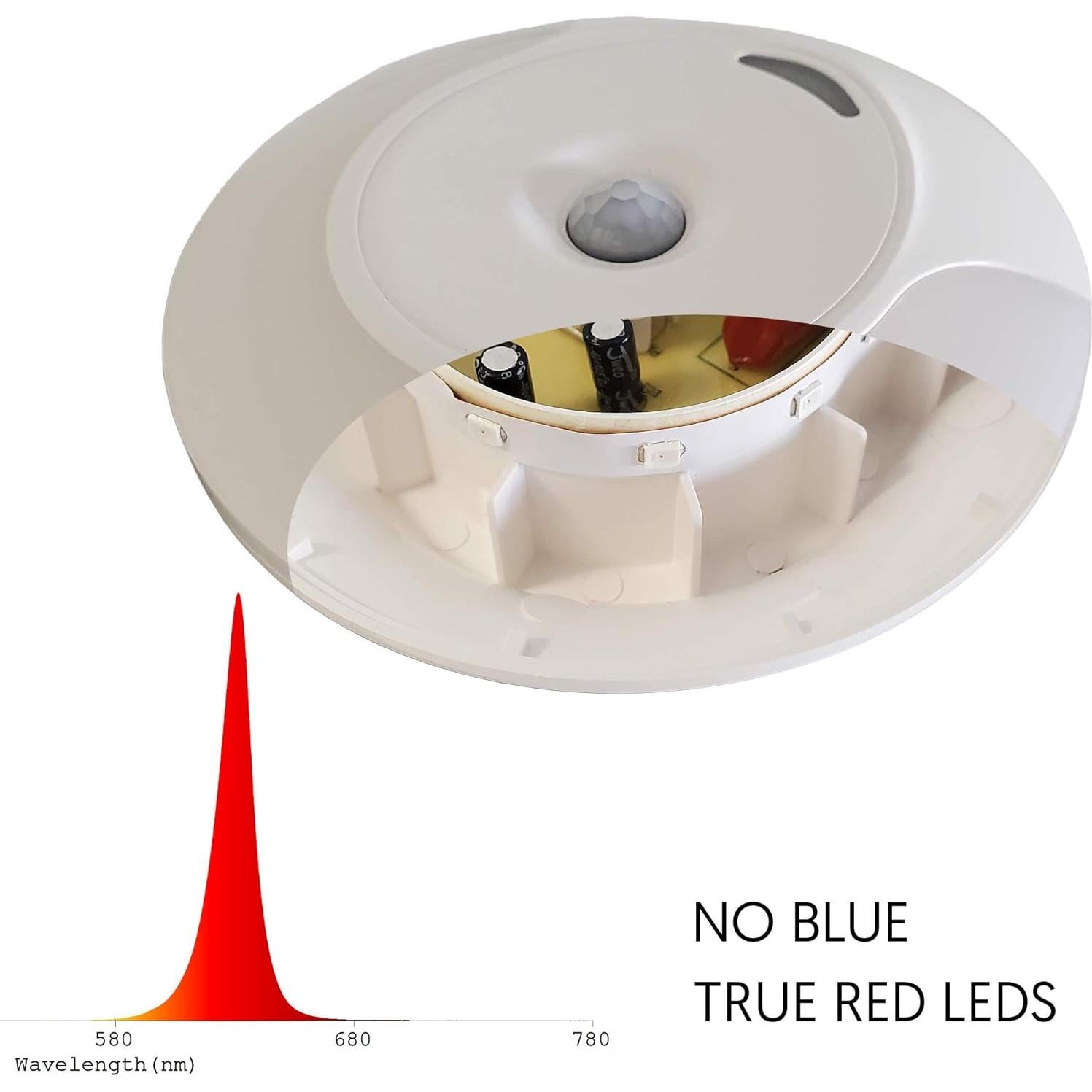 Luz Nocturna LED emagine A con Sensor de Movimiento Rojo - 2 Piezas
