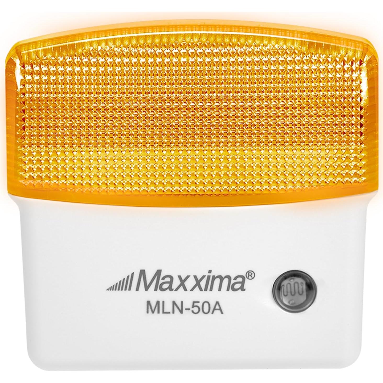 Luz Nocturna LED Maxxima MLN-50A con Sensor Crepúsculo - 2 Piezas