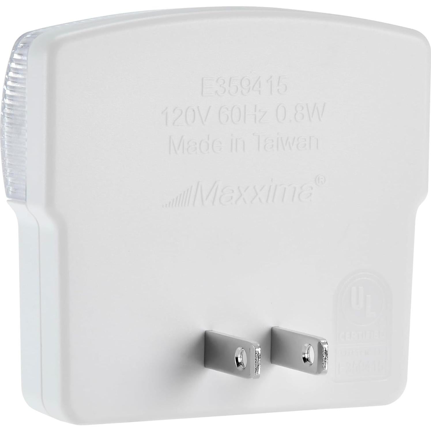 Luz Nocturna LED Maxxima MLN-50A con Sensor Crepúsculo - 2 Piezas