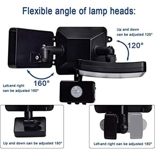 Luces de Seguridad LED DINGLILIGHTING 20W con Sensor Movimiento