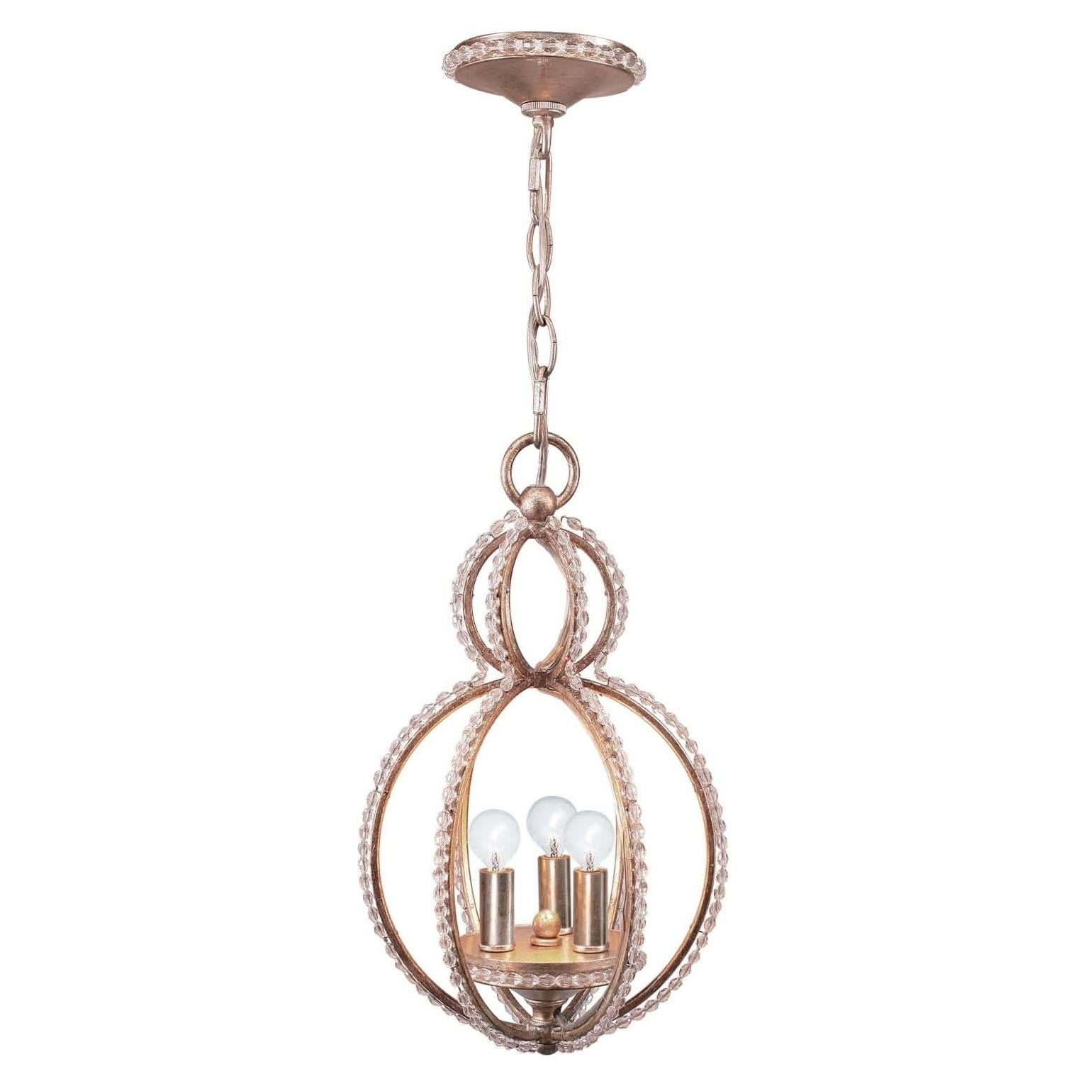 Candelabro Mini Crystorama Garland 3 Luces Crepúsculo 24.1cm